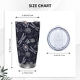 thumbnail image 4 of Fotbe Wildflowers And Dragonflies Pattern 20 oz Tumbler Stainless Steel Vacuum Insulated Coffee Ice Cup Double Wall Travel Flask Leak-proof Coffee Cup-Straw Three-piece Set, 4 of 8