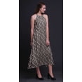 thumbnail image 4 of Bimba Robe Dos Nu Géométrique d'Été pour Femmes, Col Halter, Plage, TG, 4 of 6