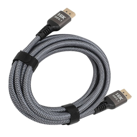 Displayport Cable, 9.8ft Dynamic HDR Plug And Play 16K At 30Hz Displayport To Displayport Cable Displayport 2.1 3D For Projectors For Laptops