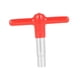 thumbnail image 1 of Llave de tambor Llave de ajuste de tambor Mango en forma de T Multiusos Profesional Antideslizante rojo, 1 of 9