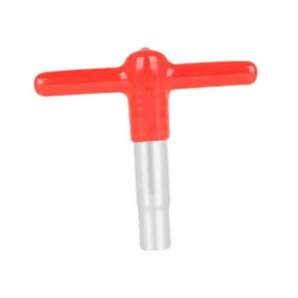 Llave de tambor Llave de ajuste de tambor Mango en forma de T Multiusos Profesional Antideslizante rojo