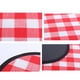 thumbnail image 4 of Eigraketly Tapete de tela cómodo a prueba de humedad con correas de cuero para picnics al aire libre tapetes de picnic engrosados carpas Rejilla gris negra 200*200cm, 4 of 6
