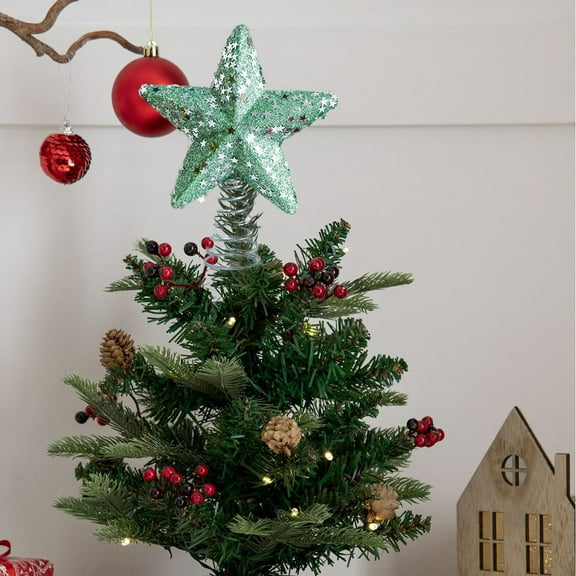 ddioayh Christmas Star Tree Topper With Festive Design and Sturdy Durable Construction, 18x15x4cm Lightweight Decoration for Holiday Parties and Home Decor