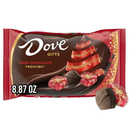 Dove Promises Dark Chocolate Christmas Candy Gifts - 8.87 oz Bag