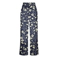 thumbnail image 5 of DPTALR Women's Fashion Printed Casual Pants with Zipper Button Pockets,Blue,Size XXXXL,Women's Plus ,Young Adult Tops, 5 of 6
