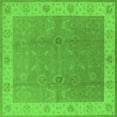 thumbnail image 1 of Ahgly Company Indoor Square Oriental Green Traditional Area Rugs, 7' Square, 1 of 4