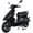 Black, variant on X-Pro Bali 50 Moped Scooter Gas Scooter with CVT Automatic, Electric/Kick Start, 10" Wheels, LED Headlight, EPA DOT Approved