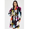 thumbnail image 1 of Vestido estampado abstracto Roman Fashion /Juvenil, 003 (Negro) negro CH Roman Fashion V-GP-003-NEGRO, 1 of 6