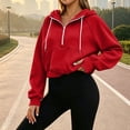 thumbnail image 7 of cocolona Womens Cropped Workout Hoodies Casual Long Sleeve Pullover Hooded Fall Sweatshirts Tops, 7 of 7