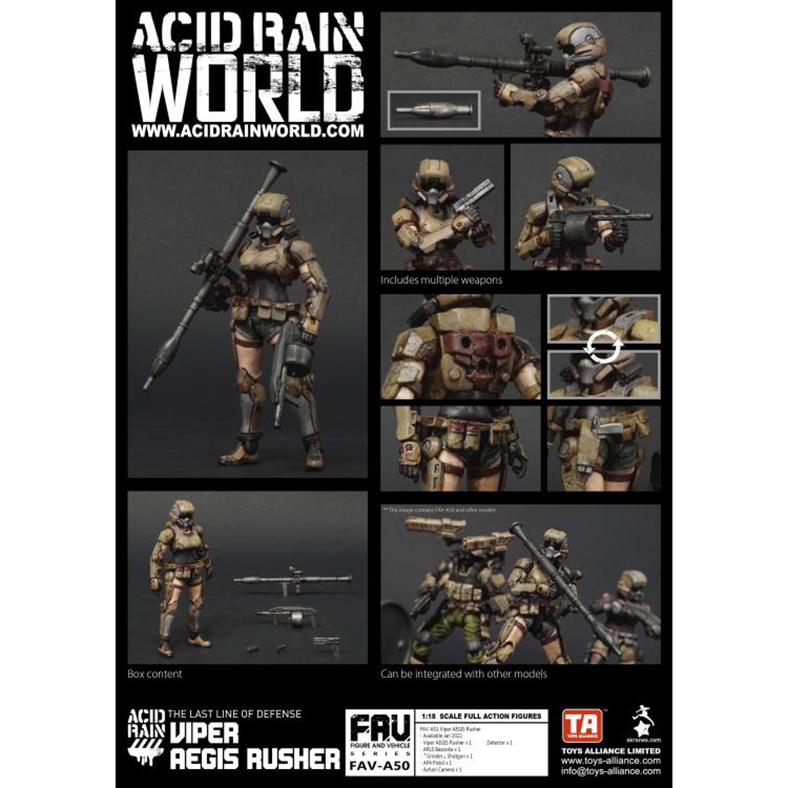 Acid Rain Annex 2179 FAV-H08 Eliza Action Figure - Walmart.com