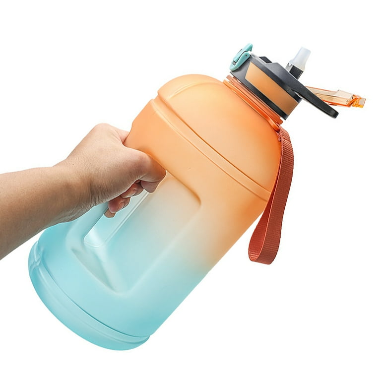 Eccomum 1 Gallon Water Bottle with Time Marker BPA FREE 3.78L