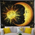 thumbnail image 1 of Tapiz psicodélico NQ de sol y Luna ardientes 150 cm x 130 cm bohemio para colgar en la pared, 1 of 1