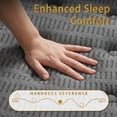 thumbnail image 3 of 14 Inch Queen Hybrid Mattress in a Box with Zoned Support Pocket Coils Cooling Gel Memory Foam CertiPUR US Certified Medium Firm Pressure Relief Edge Support Fiberglass Free, 3 of 10