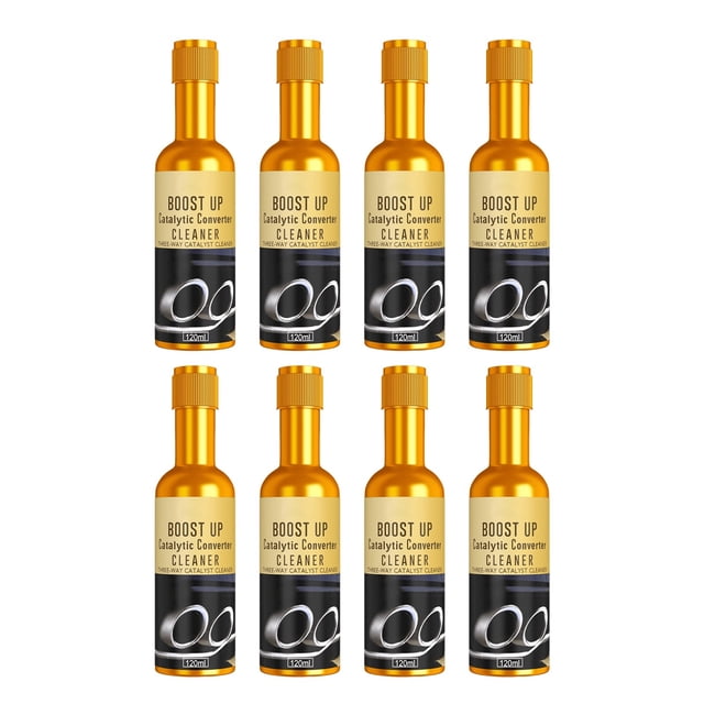 Catalytic Converter Cleaner 120ml, Professional System Additive for Carbon Deposit Removal, Automotive Gasoline Treatment Restores Engine Performance Reduces Emissions