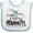 White and Blue, variant on Inktastic Flying Pterodactyl Boys or Girls Baby Bib