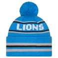 thumbnail image 2 of Men's New Era Blue Detroit Lions Classic Cuffed Knit Hat with Pom, 2 of 2