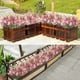 thumbnail image 5 of Nvzi Paquete de 6 ramos artificiales de margaritas para exteriores, resistentes a los rayos UV, decoración floral, plantas artificiales de seda, color rosa., 5 of 5