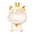 thumbnail image 4 of yuksok Cat Figurine Storage Box Candy Storage Box Resin Animal Sculpture Creative Snack B, 4 of 9