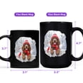 thumbnail image 4 of Playful Boykin Spaniel Welcomes Winter Snowy Day with Cardinal Bird Mug Dog Lover Coffee Tea Cup - 2017, 4 of 4