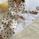 thumbnail image 4 of Conjunto de pijama de mujer de otoño e invierno, holgado, cómodo, de primavera y otoño, de manga larga, tipo cárdigan, 4 of 6