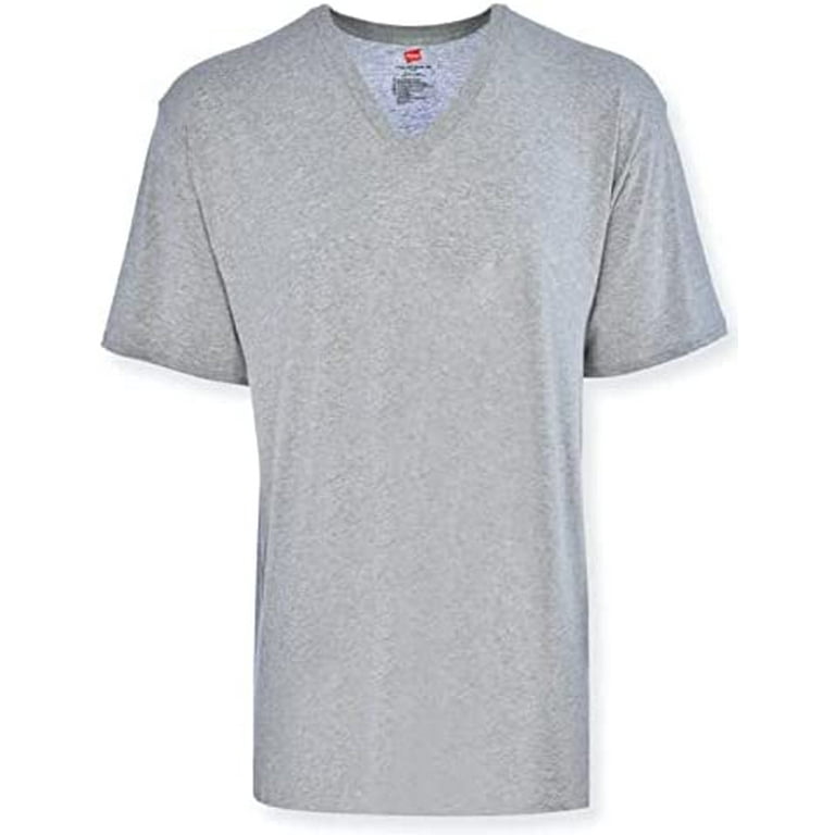 hanes tall v neck t shirts