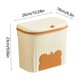 thumbnail image 3 of Kitchen Garbage Bin Wall Mounted Household Bathroom Toilet With Lid Living Room Cabinet Hanging Kitchen Waste Storage Bin, 3 of 6
