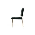 thumbnail image 6 of Limari Home Candace 17" Faux Fur Fabric/Metal Dining Chairs in Black (Set of 2), 6 of 8