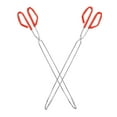 thumbnail image 3 of GOOHOCHY 2 Pcs Ramasseur de Déchets en Acier Inoxydable Rouge avec Poignée Confortable pour Nettoyage Domestique, 3 of 8