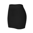 thumbnail image 5 of Women's Fashion Solid Elastic Waist Slim Short Skirt Light and Comfortable Fabric Suitable for Daily, School, Party Asian Sizes Available, 5 of 6