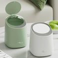 thumbnail image 1 of Vaidha Mini Countertop Trash Can With A Rolls Of Trash Bags, Waste Can With Press Type Lid, Desktop Trash Can Applicable For Bathroom Vanity,Coffee Table,Offices, 1 of 3