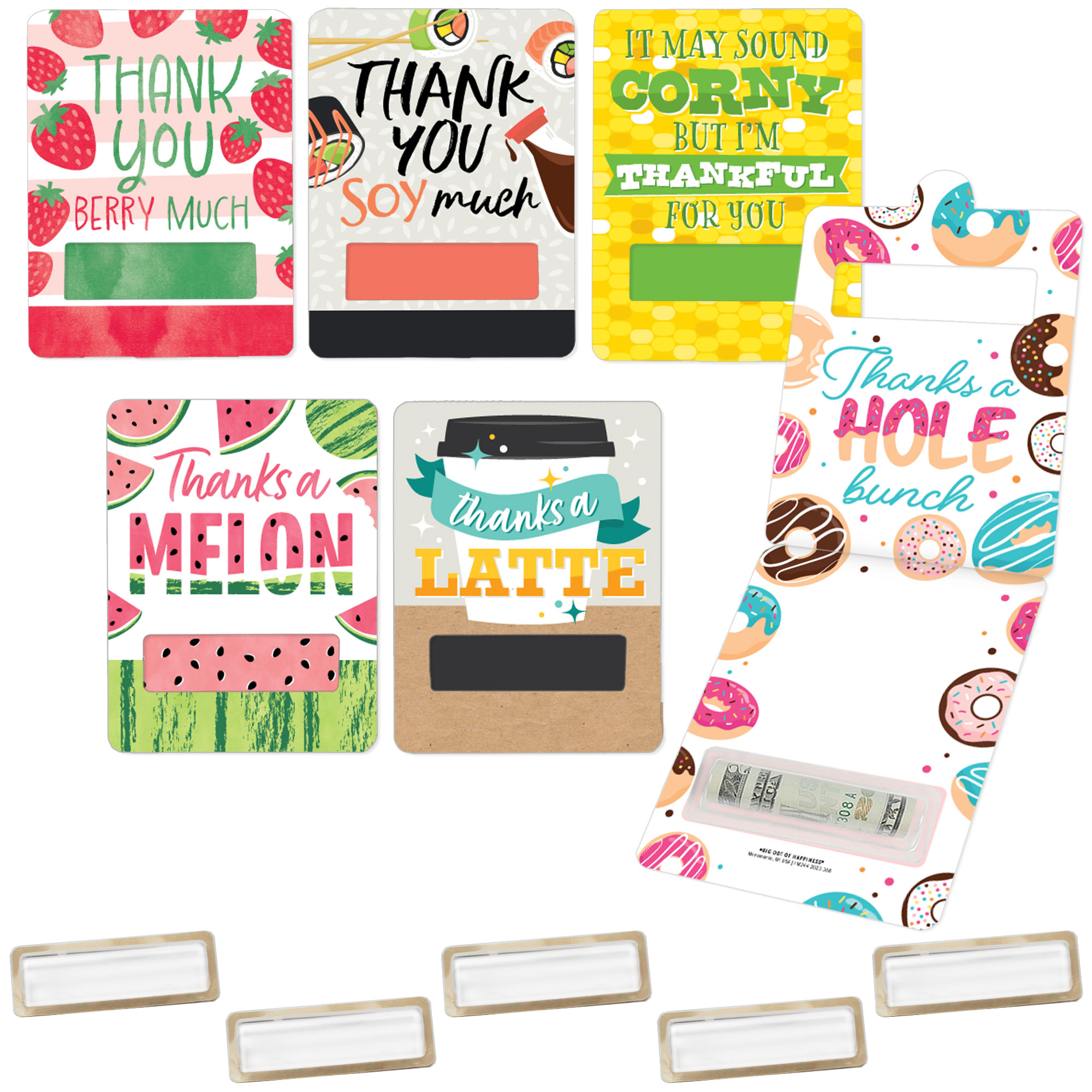 Big Dot of Happiness Assorted Thank You - DIY Cash Holder Gift - Funny ...
