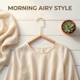 thumbnail image 5 of Unique Bargains 2Pcs Wood Space Saving Sleek Hangers Natural, 5 of 6