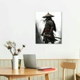 thumbnail image 2 of ONETECH Black and White Samurai Wall Art Japanese Samurai Portraits Poster Bushido Canvas Prints for Living Room Decor Frame 16x20in 12\x16\, 2 of 4