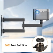 Foldable Projector Wall Mount Universal Adjustable Wall Projector Mount 1/4 Screw