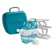Navage Nasal Care Premier Bundle: Navage Nose Cleaner, Teal Travel Case, Countertop Caddy and 20 SaltPods