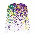 thumbnail image 5 of Blusas y camisas de manga larga con cuello redondo Camisas con estampados de manga larga Cuello redondo lindo Blusas casuales elegantes Ropa Camisas de cuello redondo Niña Top de poliéster, 5 of 5