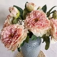 thumbnail image 2 of 5pcs Peony Rose Flowers Bundle Decoration.Artificial Korean Style Small Handle Bundle Rose Imitation Flowers for Home Wedding Rose Flower, 2 of 7