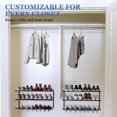 thumbnail image 3 of Zapatero de pared Jchccu de 3 niveles con capacidad para 24 pares, negro, 3 of 7