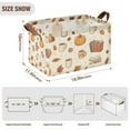 thumbnail image 7 of Yayeee Foldable Storage Basket for Shelves with Handles Waterproof Cloth Bins, Fall Beige Pumpkin, 7 of 7