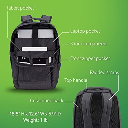 Mochila de viaje Acer (gris), portátil de hasta 15.6 y tableta de 10