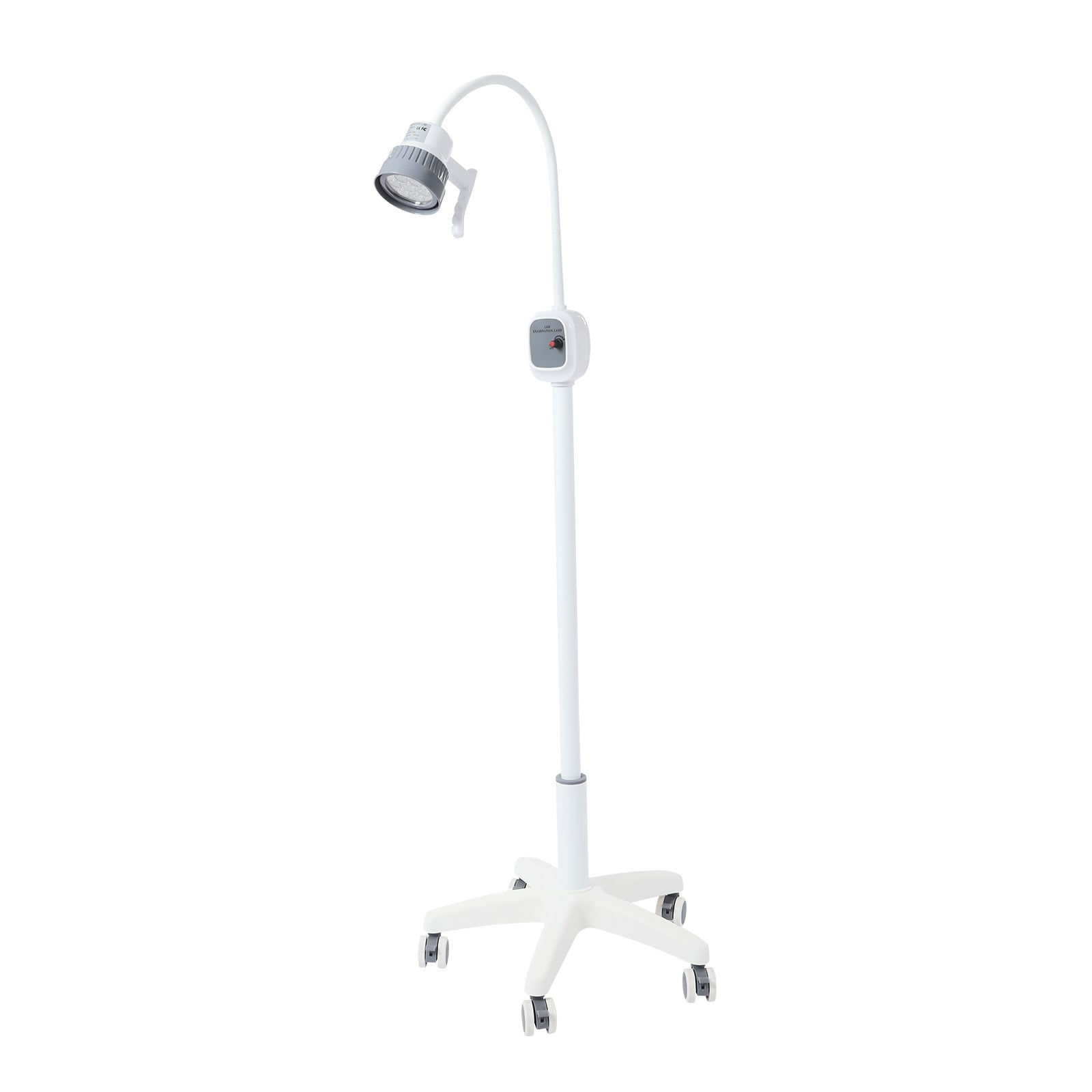 White ABS Five-Pin Oral Cavity Auxiliary Lighting Lamp With Adjustable Light And Cold Light Led Mobile Lighting Table Lamp For Diagnosis And Treatment.