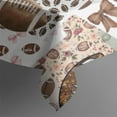 thumbnail image 5 of Football Patchwork Pattern Square Tablecloth,Waterproof Square Table Cover,Wipeable Spillproof Washable Table Cover for Home Kitchen Party Decor 60"x60"(152x152cm), 5 of 6