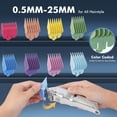 thumbnail image 6 of Prozing Hair Clippers for Men, Professional Cordless Barber Clipper Rechargeable Hair Trimmer Kit with 10 Attachment Combs, Adjustable Beard & Hair Cutting Machine - Perfect Barber Gift for Men & Dad, 6 of 8