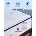 thumbnail image 5 of Sunrising Bedding 12 inch Natural Latex & Gel Infused Memory Foam Full Mattress, Medium Firm, Non-Toxic & No Fiberglass, Assembled in USA, Certipur-US,120 Night Trial, 20 Year Warranty, 5 of 6