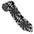 thumbnail image 3 of Balery 3D Vortex Illusion Corbata Clásica de Seda para Hombre, Corbata Tejida Jacquard, Corbatas Formales para Negocios y Bodas, 3 of 7
