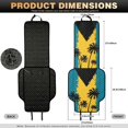 thumbnail image 7 of Eheartsgir Side Airbag Compatible Car Seat Covers for Sedan, Polyester Durable Car Seat Cushion Covers, Vintage Palm Tree Silhouette Pattern, 7 of 7