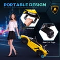 thumbnail image 5 of Aosom Lamborghini Aventador 12V Licensed Kids Ride on Car with Scissor Doors, Easy Transport, Remote, Suspension System, Horn, Music, Lights, Yellow, 5 of 10