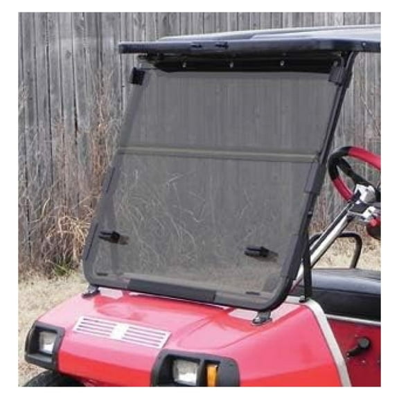 Club Car DS Windshield - Tinted Folding Windshield (1982-2000.5) | Golf Cart Replacement Windshield | Polyurethane Hinges | Made in USA
