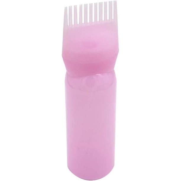 Aplicador de botella de tinte para el cabello, cepillo para teñir el cabello, aplicador de peine de raíz, botella, peine, salón para teñir el cabello, rosa, 120ml, 10 Uds. ShuxiuWang 9024735538479