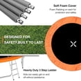 thumbnail image 4 of AOTOB 15FT Trampoline for Kids,Outdoor 1400LBS Trampoline with Basketball Hoop,Safety Enclosure Net and Ladder, 4 of 8